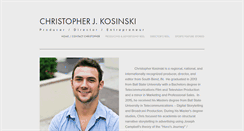 Desktop Screenshot of christopherkosinski.com