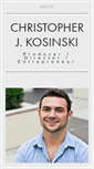 Mobile Screenshot of christopherkosinski.com