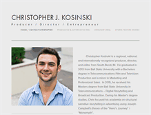 Tablet Screenshot of christopherkosinski.com